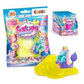 Slime magic diverse culori in punguta 75ml cu surpriza figurina sirena
